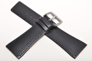 Pasek do zegarka Adriatica 5090, Skórzany, Czarny