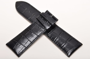 Pasek do zegarka Longines DolceVita, Skórzany, Czarny, 26mm