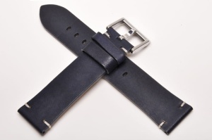 Pasek Stailer Select 5977 Vintage, Skórzany, Granatowy, 22mm