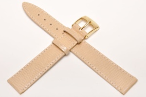 Pasek Bros 8229, Skóra z jaszczurki, Beżowy, 16mm