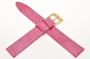 Pasek Bros 8229, Skóra z jaszczurki, Jasny róż, 16mm