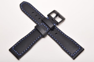 Pasek Stailer Aviator 6471, Skórzany, Czarny, 21mm