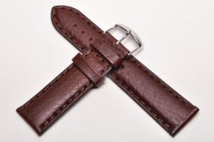 Pasek Stailer Hand Made 4852, Skórzany, Ciemny brąz, 22mm