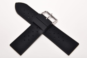 Pasek Stailer BC106 Tropic, Silikonowy, Czarny, 24mm