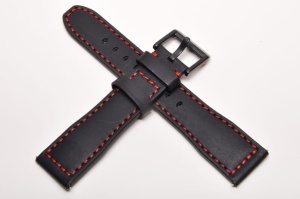 Pasek Stailer Aviator 6461, Skórzany, Czarny, 21mm