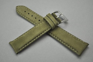 Pasek Bros 8784, Nubukowy, Zielony, 22mm