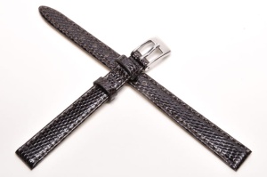 Pasek Bros 8229, Skóra z jaszczurki, Ciemny brąz, 10mm