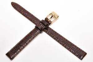 Pasek Bros 8229, Skóra z jaszczurki, Brązowy, 10mm