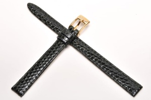 Pasek Bros 8229, Skóra z jaszczurki, Ciemny zielony, 10mm