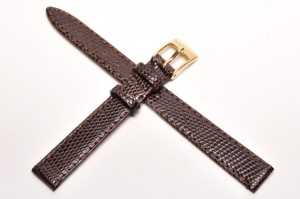 Pasek Bros 8229, Skóra z jaszczurki, Brązowy, 12mm