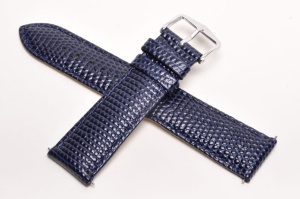 Pasek do zegarka Hirsch Rainbow, Skórzany, Granatowy, 20mm, M