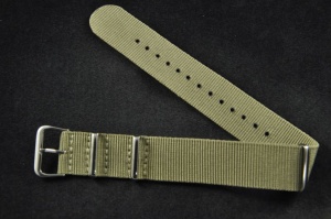 Pasek typu Nato, Nylonowy, Khaki, 20mm