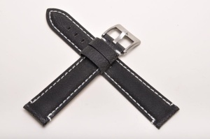 Pasek Fluco Woodstock 312M, Skórzany, Czarny, 20mm