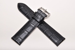 Pasek Fluco Mokka 207M, Skórzany, Czarny, 22mm