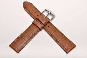 Pasek Fluco Mokka 207M, Skórzany, Brązowy, 20mm
