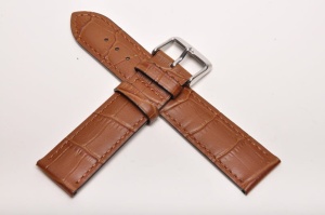 Pasek Fluco Mokka 207M, Skórzany, Brązowy, 22mm