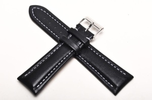 Pasek Stailer Original 2721, Skórzany, Czarny, 22mm
