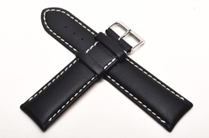 Pasek Stailer Original 4131, Skórzany, Czarny, 22mm