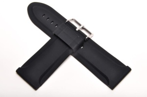 Pasek Horido 013, Silikonowy, Czarny, 26mm 