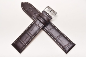 Pasek Stailer 1142, Skórzany, Ciemny brąz, 20mm, XL