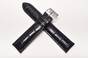 Pasek Stailer 1081, Skórzany, Czarny, 20mm