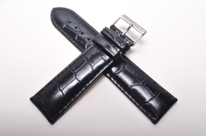 Pasek Stailer 1081, Skórzany, Czarny, 22mm