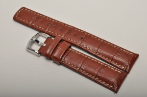 Pasek do zegarka Hirsch Grand Duke, Skórzany, Brązowy, 18mm