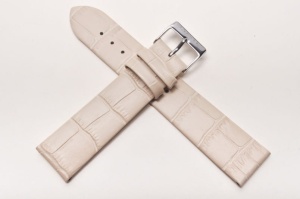 Pasek Stailer 1879, Skórzany, Beżowy, 20mm