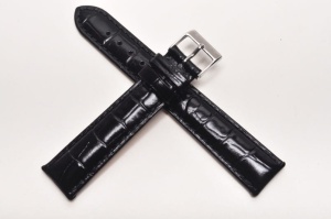 Pasek Stailer 1081, Skórzany, Czarny, 18mm