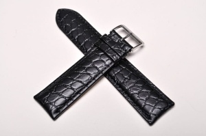 Pasek Stailer 2061, Skórzany, Czarny, 22mm