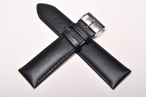 Pasek Stailer 1261, Skórzany, Czarny, 22mm