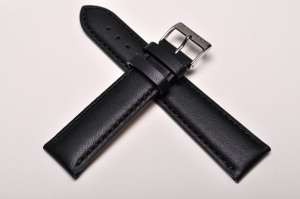 Pasek Stailer 1261, Skórzany, Czarny, 20mm