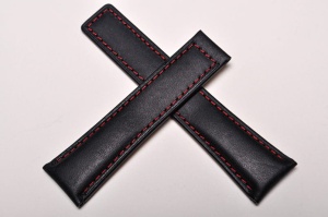 Pasek do zegarka Tag Heuer Stailer 5941R, Skórzany, Czarny, 22mm