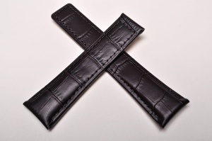 Pasek do zegarka Tag Heuer Stailer 5932, Skórzany, Ciemny Brąz, 22mm 