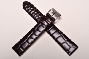 Pasek Stailer 1122, Skórzany, Bordowy, 18mm