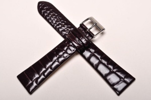 Pasek Stailer 1122, Skórzany, Bordowy, 20mm