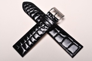 Pasek Stailer 1121, Skórzany, Czarny, 22mm