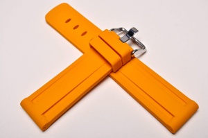 Pasek Stailer BC108, Silikonowy, Pomarańczowy,  22mm