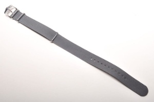 Pasek do zegarka Hirsch Rush, Nato, Szary, 22mm