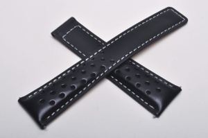 Pasek do zegarka Tag Heuer, Skórzany, Czarny, 20mm