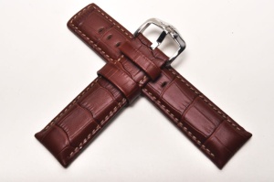 Pasek Hirsch Grand Duke, Skórzany, Brązowy, 20mm