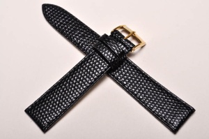 Pasek Bros 8917, Skóra naturalna, Czarny, 18mm