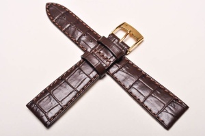 Pasek Bros 8435, Skóra naturalna, Brązowy, 19mm