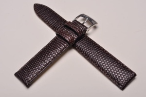 Pasek Bros 8917, Skóra naturalna, Ciemny brąz, 17mm