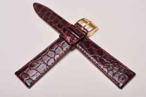 Pasek Bros 8469, Skóra naturalna, Ciemny brąz, 20mm