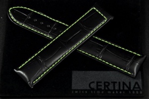 Pasek do zegarka Certina DS-2 C024410, Czarny, 21mm