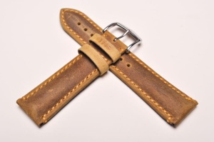 Pasek Hirsch Heritage, Skórzany,  Brązowy, 22mm