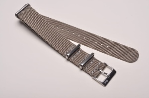Pasek typu Nato Premium, Nylonowy, Szarobrązowy, 22mm