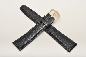 Pasek typu Vintage Elegance, Skórzany, Czarny, 20mm