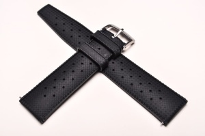 Pasek Fluco 928M, Tropic, Kauczukowy, Czarny, 22mm